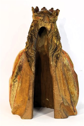 "Saint Catherine" Polychrome wood 